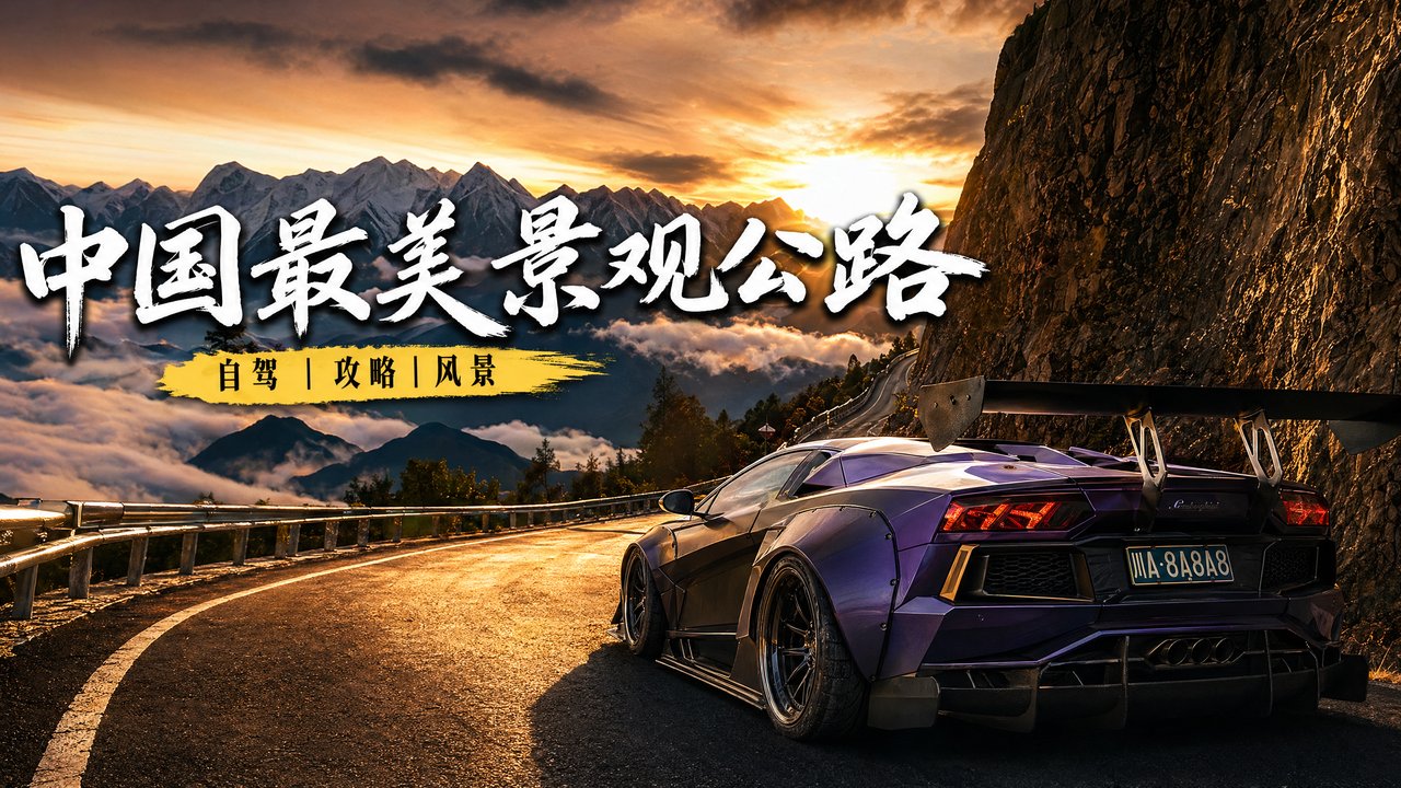小马拉大车跑车视频-中国最美景观公路自驾
